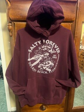 Maroon Graphic Hoodie - Delray Beach Turtles